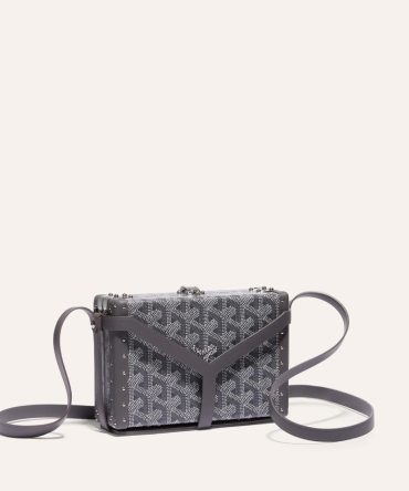 Goyard Minaudiere Trunk Bag Grey