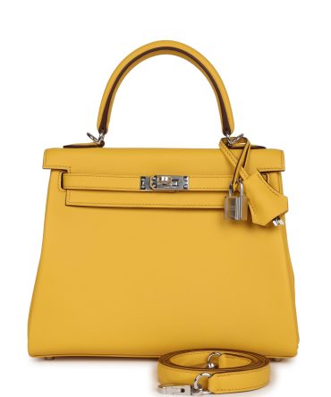 Hermes Kelly Retourne 25 Sun Swift Palladium Hardware