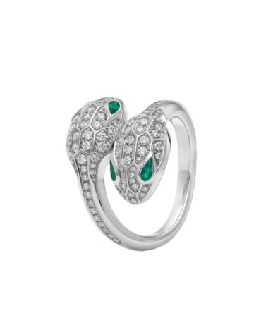 Serpenti Seduttori gilded snake ring