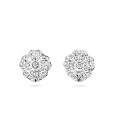 Bouton de Camélia earrings