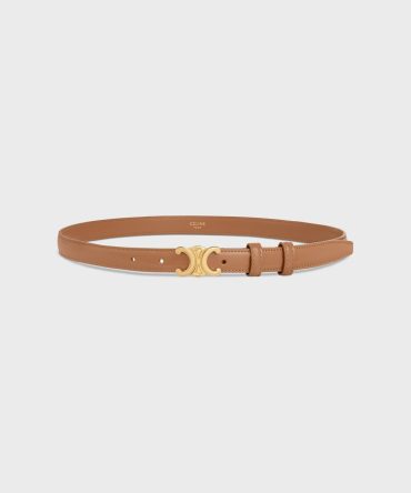 Small Triomphe Belt in Taurillon Leather