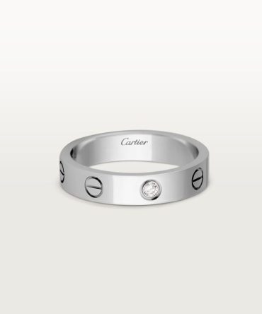 LOVE ring, small model, 1 diamond