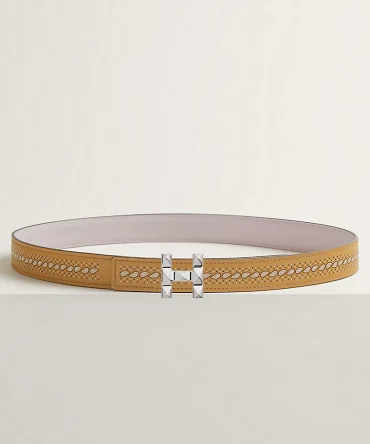 H Infini belt buckle & Bandana leather strap 24 mm