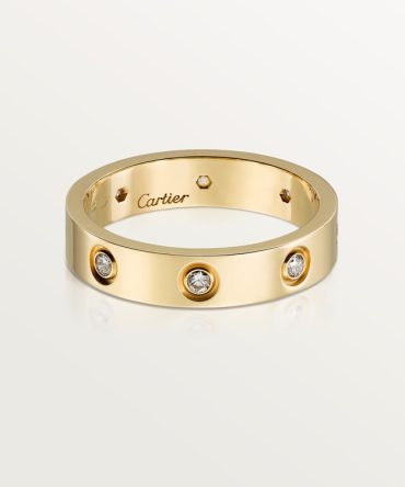 LOVE ring, small model, 8 diamonds