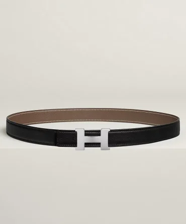 Mini Constance belt buckle & Reversible leather strap 24 mm