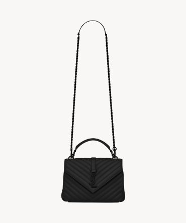YSL College Medium in Quilted Leather