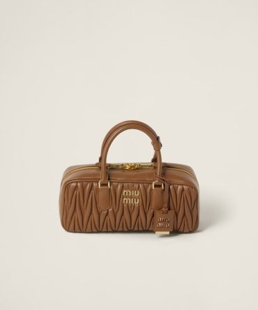 Large Arcadie matelassé nappa leather bag