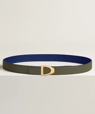 Cavaliere belt buckle & Reversible leather strap 24 mm