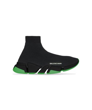 Mens Speed 2.0 Clear Sole Recycled Knit Sneaker  in Black