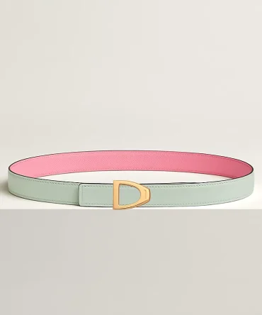 Cavaliere belt buckle & Reversible leather strap 24 mm