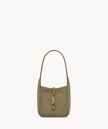 YSL Le 5 à 7 Supple Baby In Silk Satin And Crystals