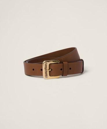 Nappa leather belt