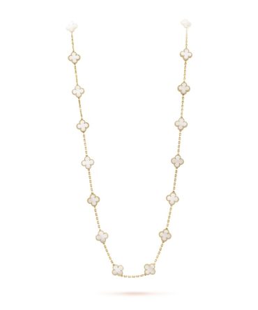 Vintage Alhambra long necklace, 20 motifs