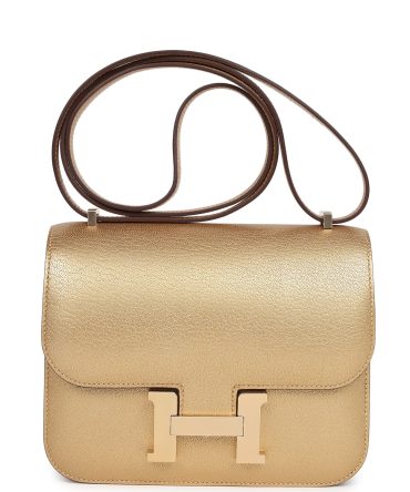 Hermes Constance 18 Dore Chamkilight Chevre Permabrass Hardware
