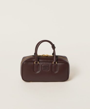 Large Arcadie leather bag