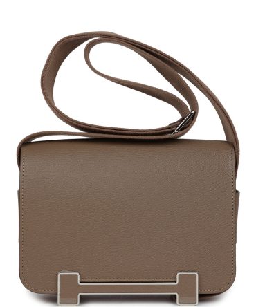Hermes Geta Etoupe Chevre Palladium Hardware