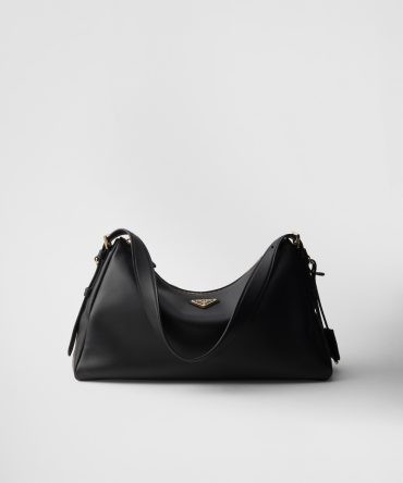Prada Aim??e Large Leather Shoulder Bag