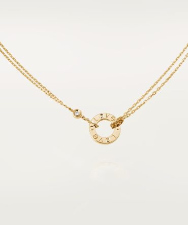 LOVE pendant, 2 diamonds