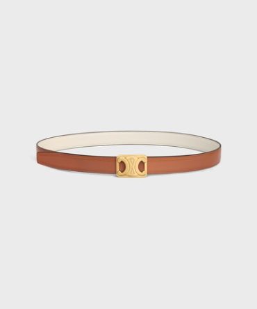 MEDIUM REVERSIBLE FRAMED TRIOMPHE BELT IN TAURILLON