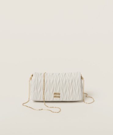 Matelassé nappa leather mini-bag