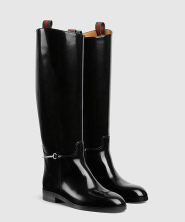 Womens slim Horsebit boot