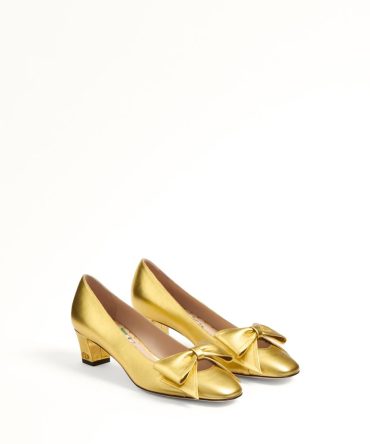 BOWOW PUMPS IN LAMINATED NAPPA 45MM