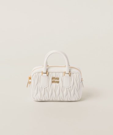 Arcadie Matelassé nappa leather micro-bag