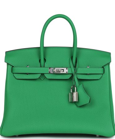 Hermes Birkin 25 Bambou Togo Palladium Hardware
