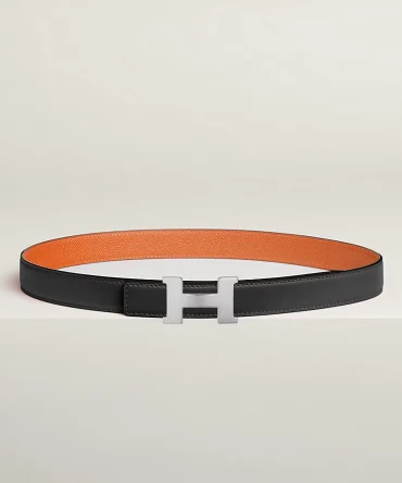 Mini Constance belt buckle & Reversible leather strap 24 mm