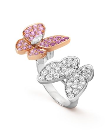 Two Butterfly Between the Finger ring