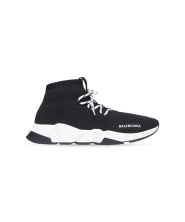 Womens Speed Lace-up Sneaker in Black/white