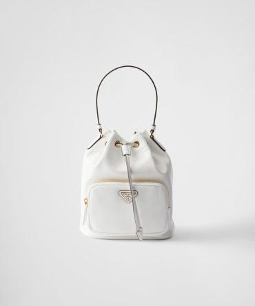 Prada Duet Naplak Patent Leather Bucket Bag
