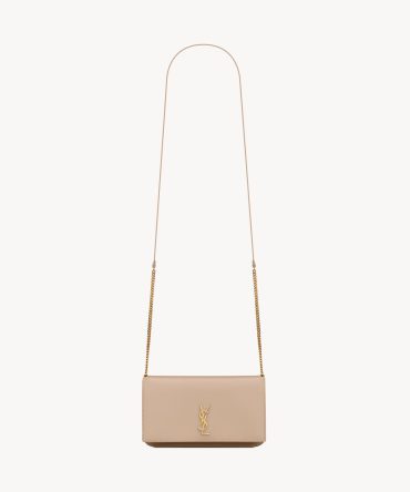 YSL Cassandre Phone Holder in Smooth Leather