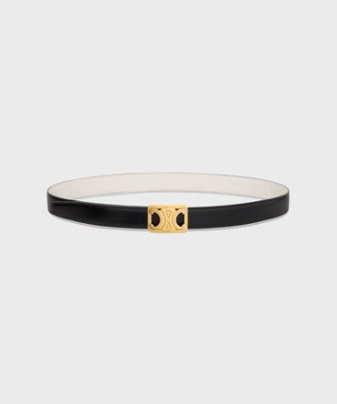 MEDIUM REVERSIBLE FRAMED TRIOMPHE BELT in TAURILLON
