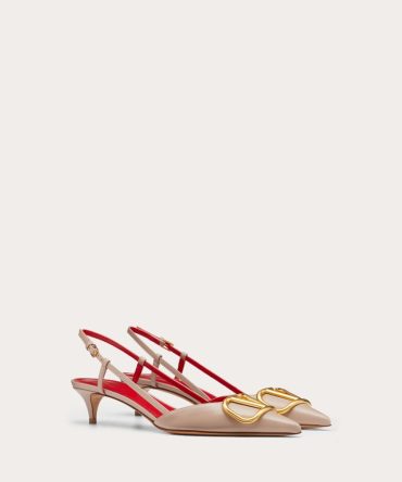 VLOGO SIGNATURE CALFSKIN SLINGBACK PUMP 40MM / 1.6 IN.