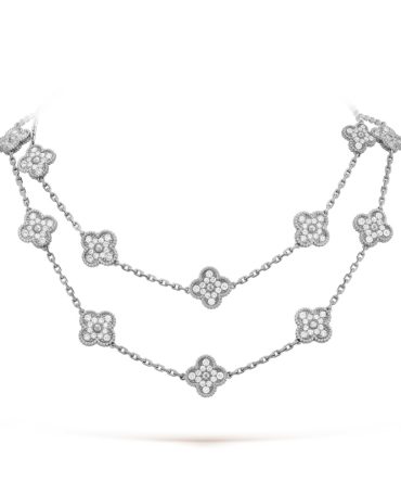 Vintage Alhambra long necklace, 20 motifs