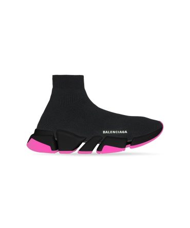 Womens Speed 2.0 Clear Sole Recycled Knit Sneaker  in Black