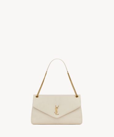 YSL Calypso Large in Grained Lambskin