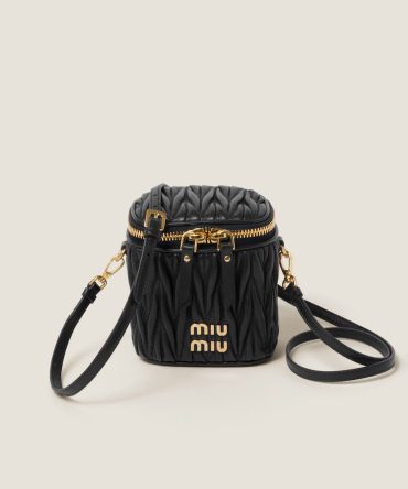 Matelassé nappa leather micro bag