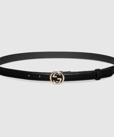 Belt with Interlocking G buckle