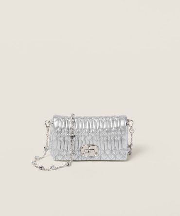 Miu Crystal nappa leather and crystal mini-bag