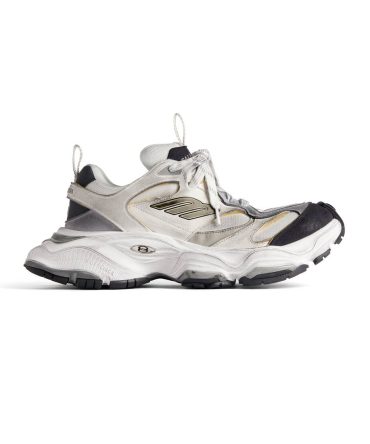 Mens Cargo Sneaker  in White/grey