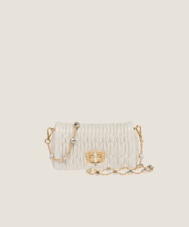 Miu Crystal nappa leather and crystal mini-bag