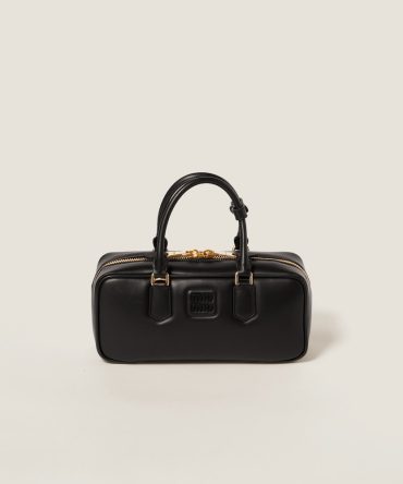 Large Arcadie leather bag