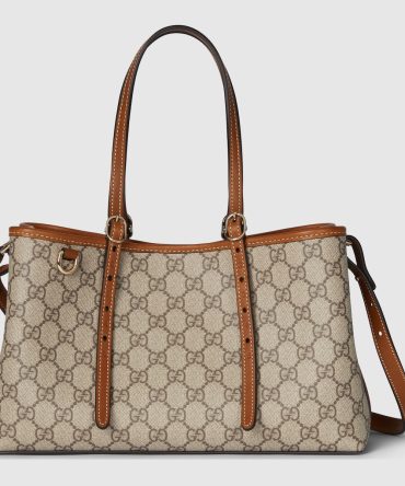 GG Emblem Small Tote Bag
