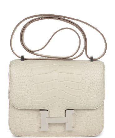 Hermes Constance 18 Beton Matte Alligator Palladium Hardware