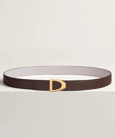 Cavaliere belt buckle & Reversible leather strap 24 mm