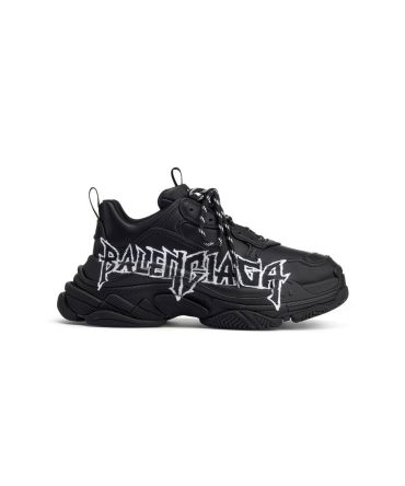 Mens Triple S Sneaker Diy Metal  in Black/white