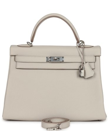 Hermes Kelly Retourne 32 Beton Togo Palladium Hardware