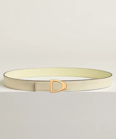 Cavaliere belt buckle & Reversible leather strap 24 mm